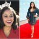 Miss Virginia, Nancy Redd, watches prerace introductions on Oct. 19, 2003, at the NASCAR Subway 500 at Martinsville Speedway in Martinsville, Va. (left). Now-writer Nancy Redd arrives at the 39th NAACP Image Awards held at the Shrine Auditorium on Feb. 14, 2008, in Los Angeles.